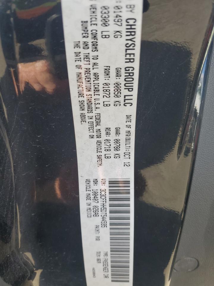 2013 Fiat 500 Sport VIN: 3C3CFFHH5DT544595 Lot: 91814505