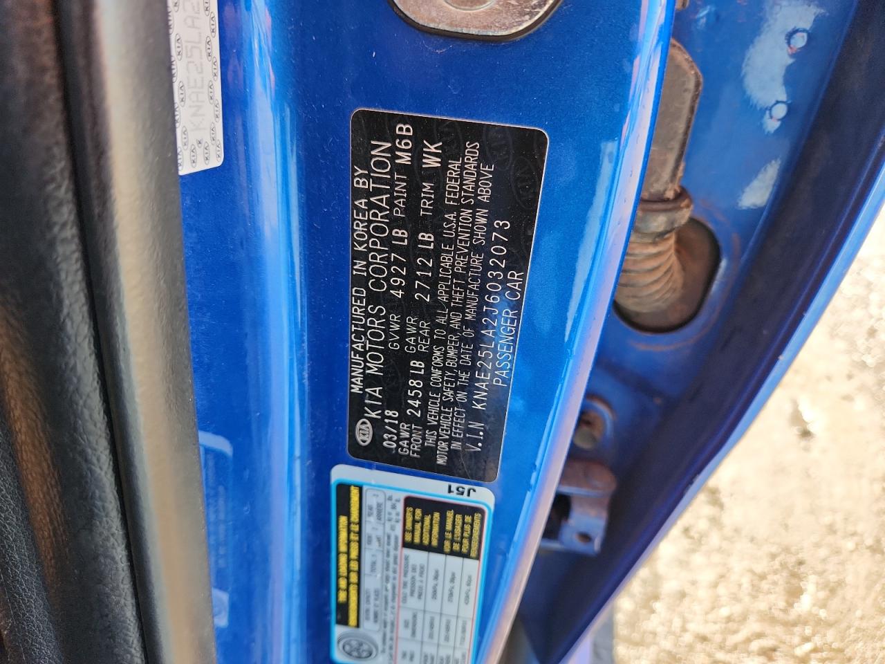 2018 Kia Stinger Premium VIN: KNAE25LA2J6032073 Lot: 92258255