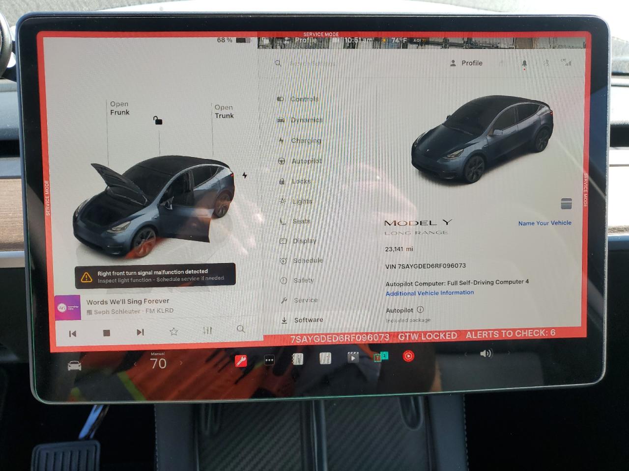 2024 Tesla Model Y VIN: 7SAYGDED6RF096073 Lot: 90845895