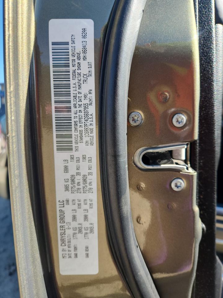 2013 Ram 1500 Longhorn VIN: 1C6RR7PT4DS697955 Lot: 91595465