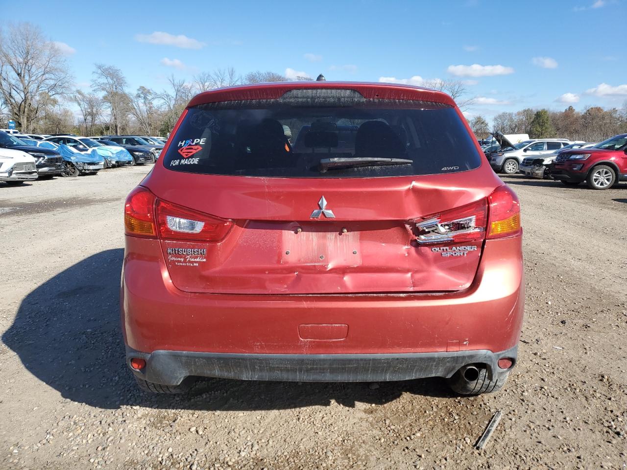 2016 Mitsubishi Outlander Sport Es VIN: JA4AR3AU6GZ047210 Lot: 91415235