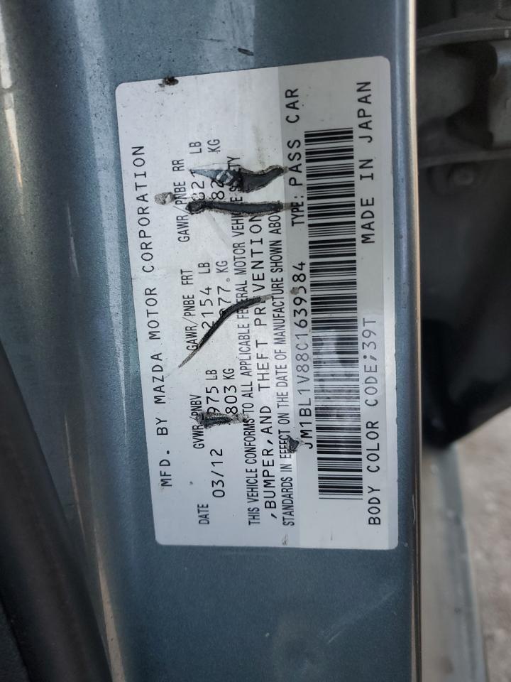 2012 Mazda 3 I VIN: JM1BL1V88C1639584 Lot: 82759105