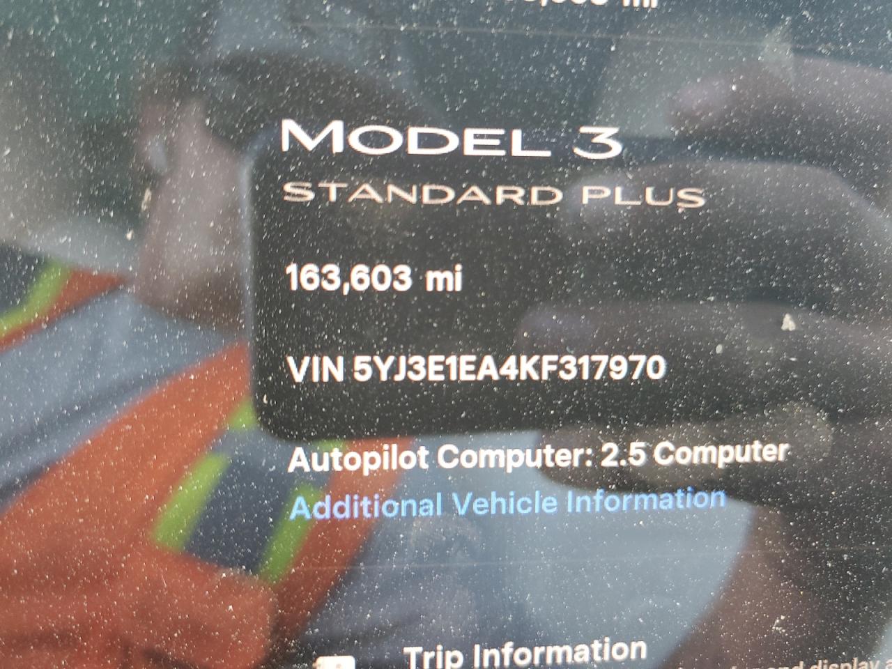 2019 Tesla Model 3 VIN: 5YJ3E1EA4KF317970 Lot: 93563625