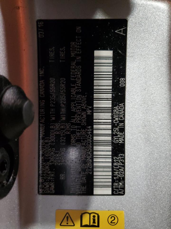 2016 Lexus Rx 450H Base VIN: 2T2BGMCA5GC005464 Lot: 92436805