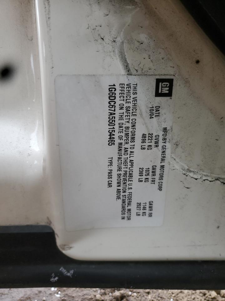 2005 Cadillac Sts VIN: 1G6DC67A550154465 Lot: 92117195