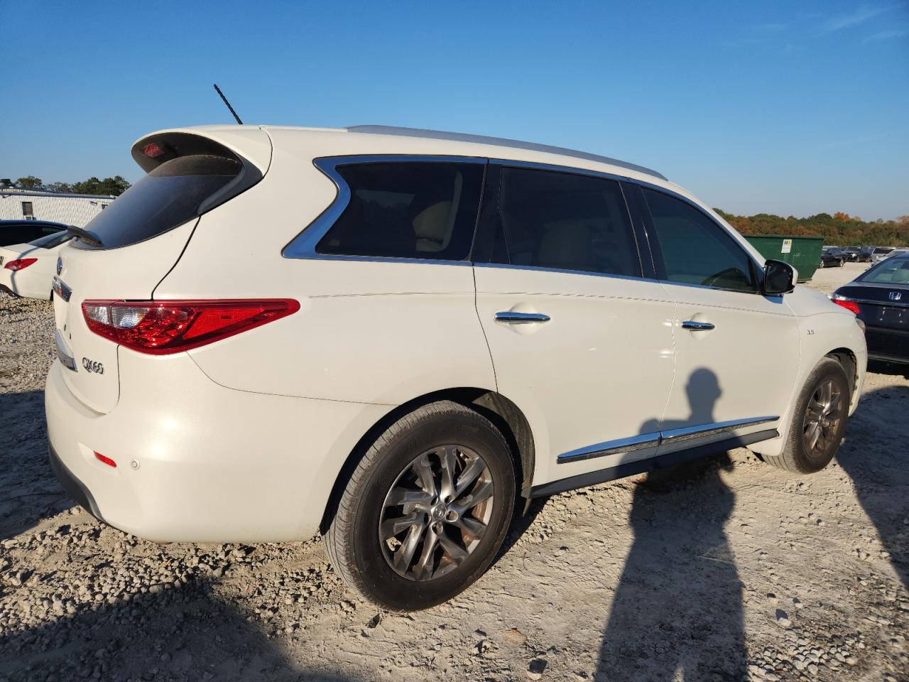 2015 Infiniti Qx60 white suv gas 5N1AL0MN6FC557578 photo #4