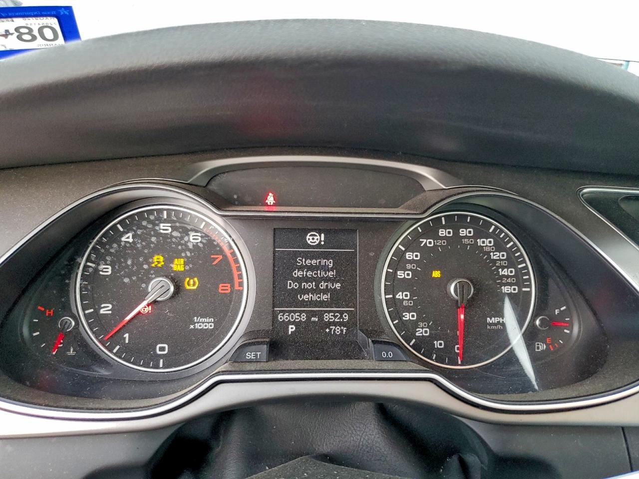 2014 Audi A4 Premium VIN: WAUBFAFL8EN043975 Lot: 94226275