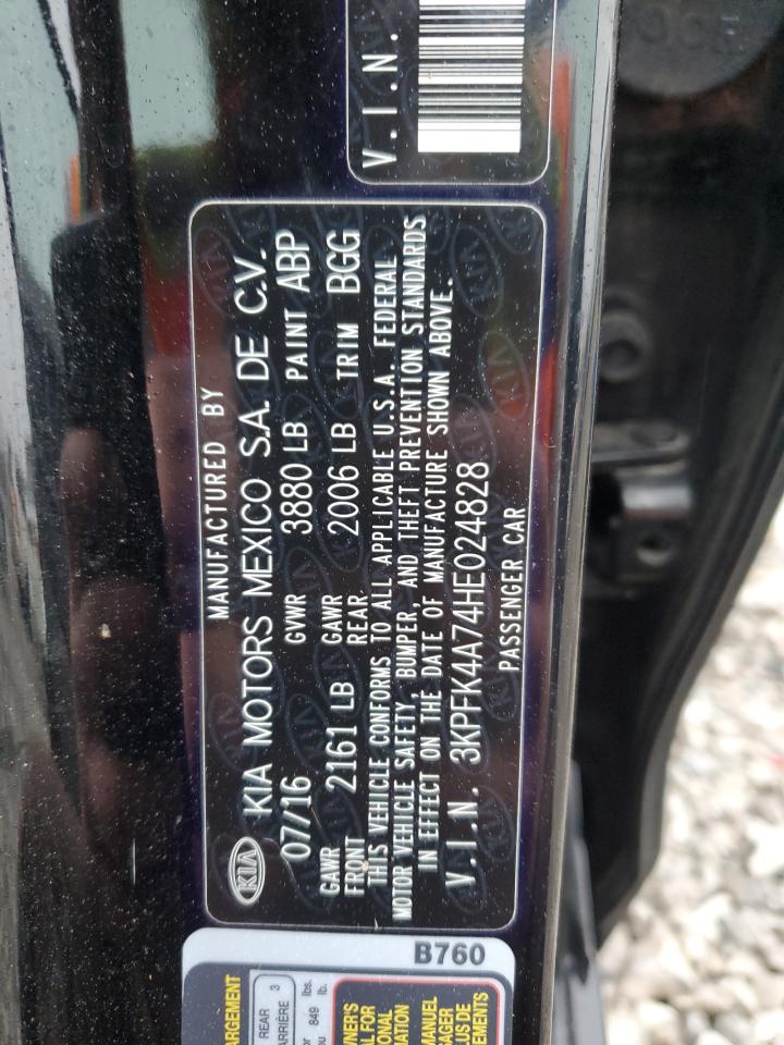 2017 Kia Forte Lx VIN: 3KPFK4A74HE024828 Lot: 93726915