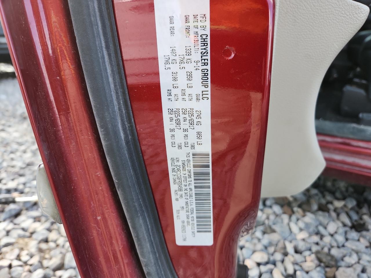 2015 Chrysler Town & Country Touring L VIN: 2C4RC1CG6FR554588 Lot: 92954905