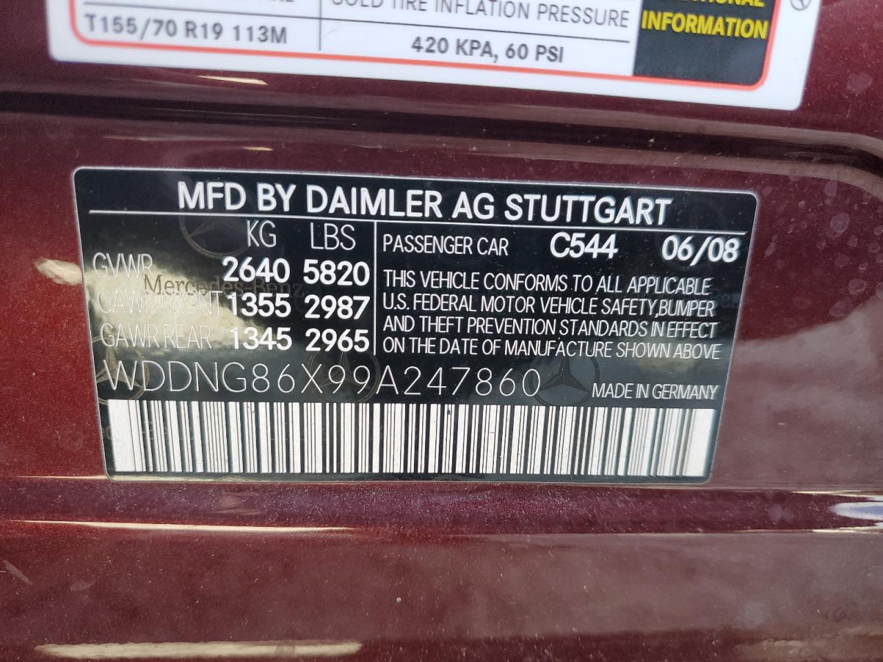 2009 Mercedes-Benz S 550 4Matic VIN: WDDNG86X99A247860 Lot: 92670745