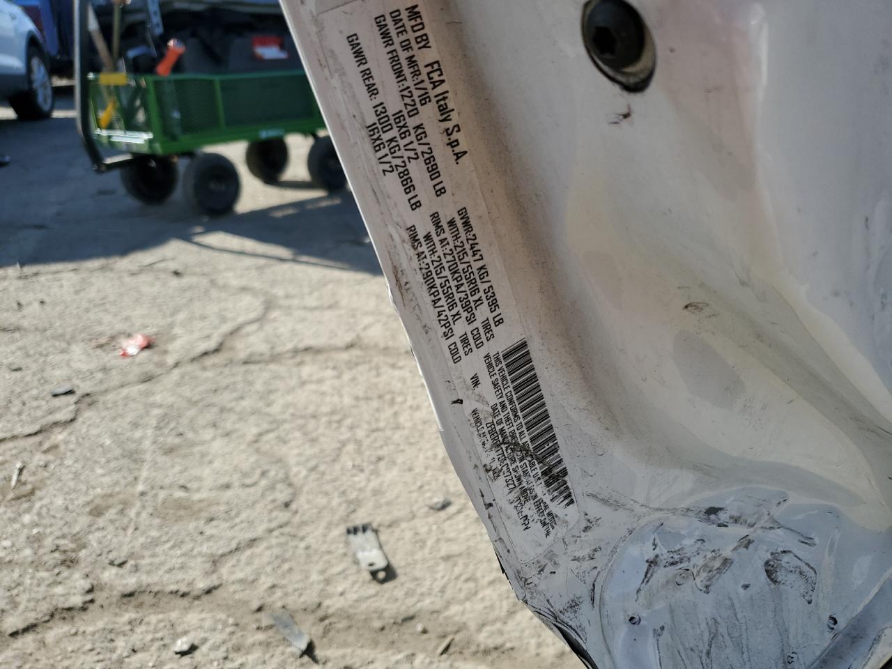 2016 Ram Promaster City Delivery Van VIN: ZFBERFAT7G6C07327 Lot: 92063465