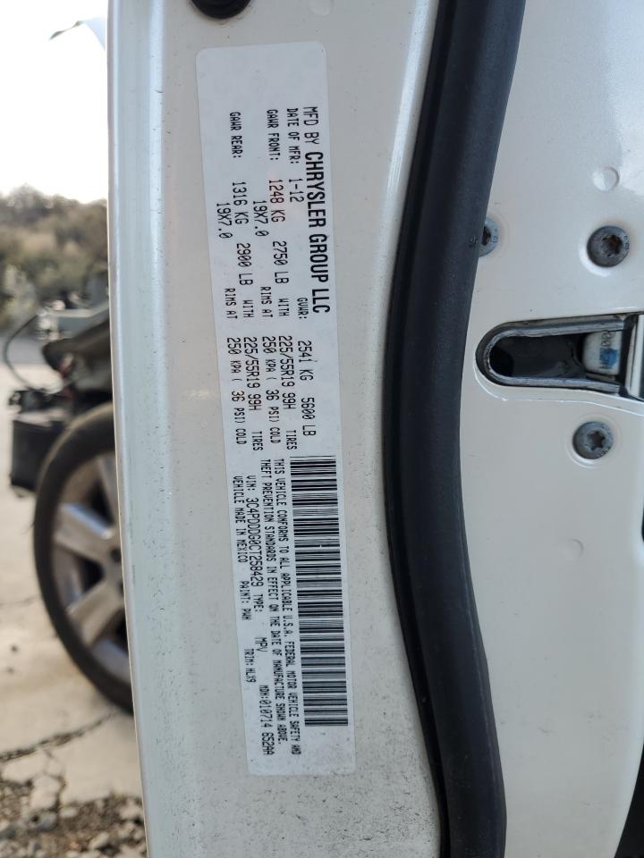 2012 Dodge Journey Crew VIN: 3C4PDDDG0CT258429 Lot: 91421605