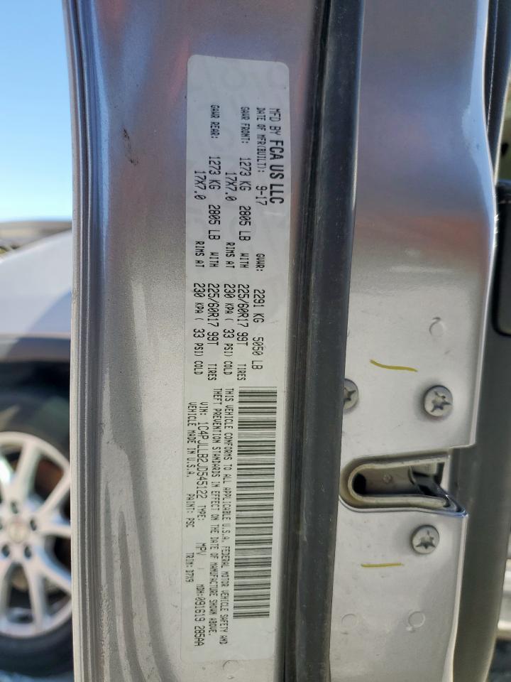 2018 Jeep Cherokee Latitude Plus VIN: 1C4PJLLB2JD545122 Lot: 93068205