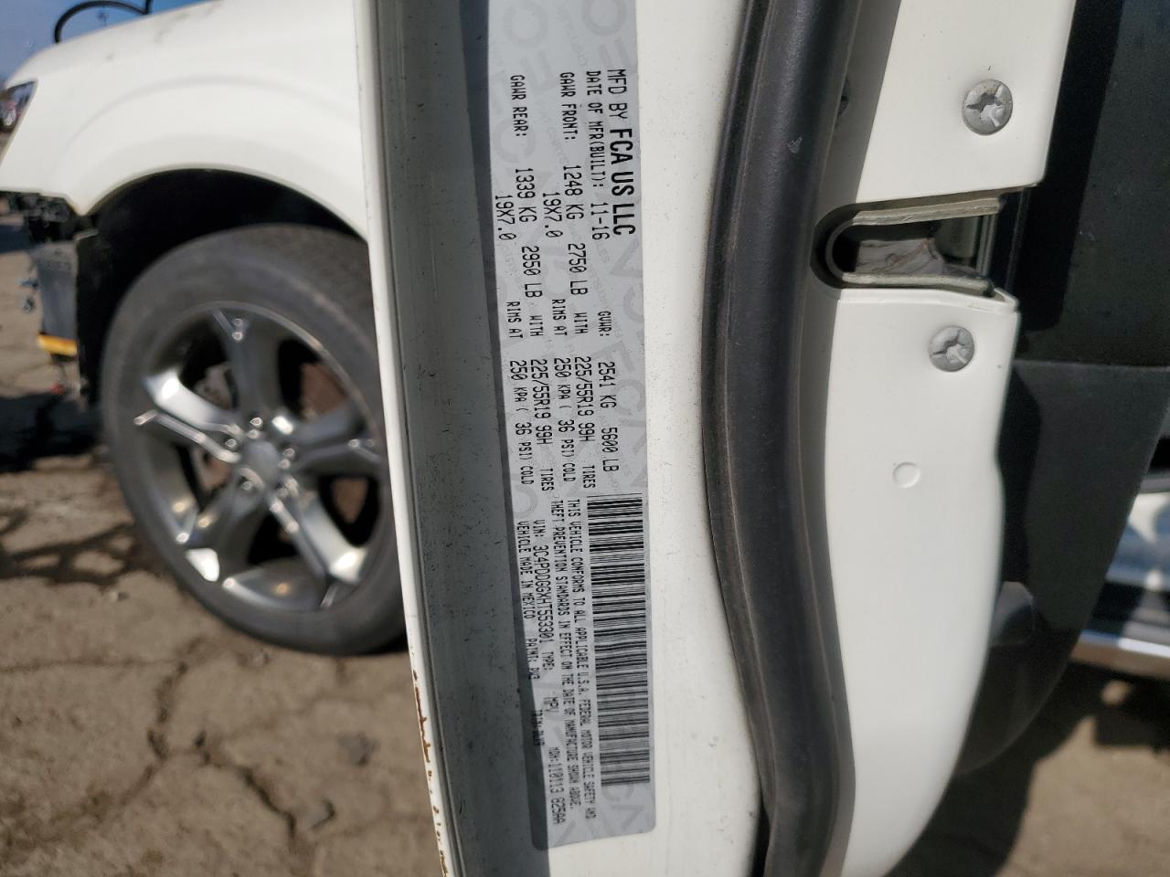 2017 Dodge Journey Crossroad VIN: 3C4PDDGGXHT553301 Lot: 91184725