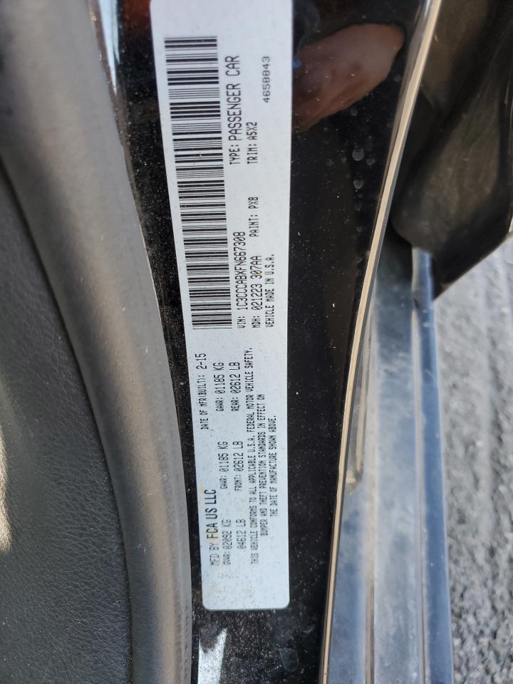 2015 Chrysler 200 Limited VIN: 1C3CCCABXFN667308 Lot: 93446505