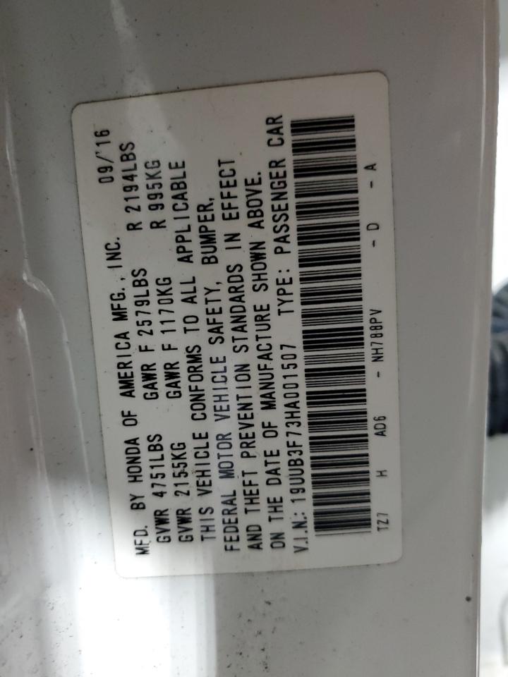 2017 Acura Tlx Advance VIN: 19UUB3F73HA001507 Lot: 93920055