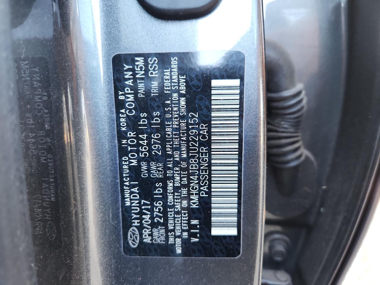 2018 Genesis G80 Sport VIN: KMHGN4JB8JU229152 Lot: 92407605