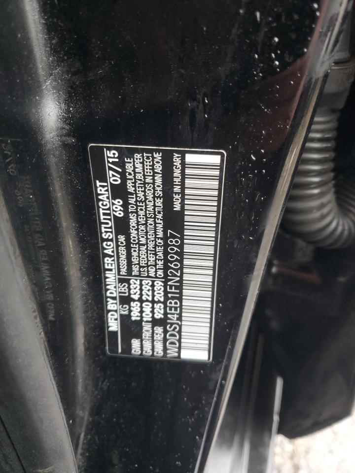 2015 Mercedes-Benz Cla 250 VIN: WDDSJ4EB1FN269987 Lot: 93461015