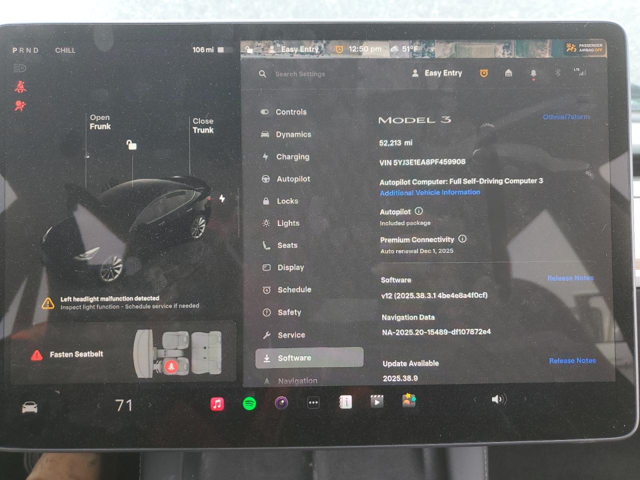 2023 Tesla Model 3 VIN: 5YJ3E1EA8PF459908 Lot: 93270365