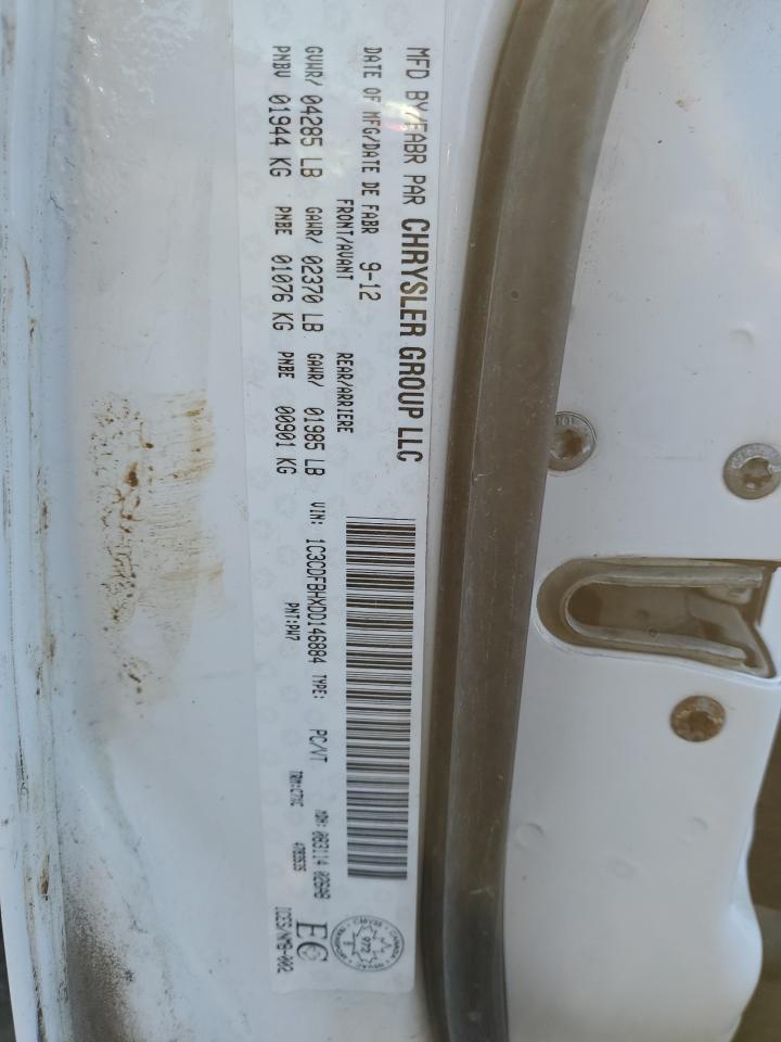 2013 Dodge Dart Sxt VIN: 1C3CDFBHXDD146884 Lot: 93301865