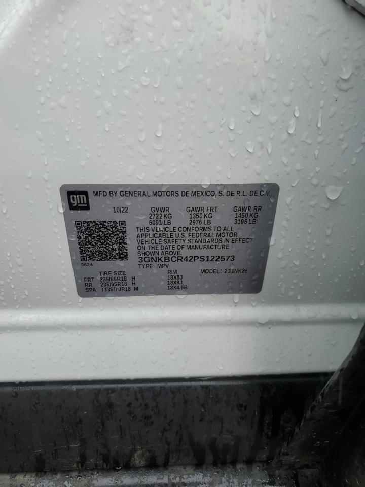 2023 Chevrolet Blazer 2Lt VIN: 3GNKBCR42PS122573 Lot: 93848285