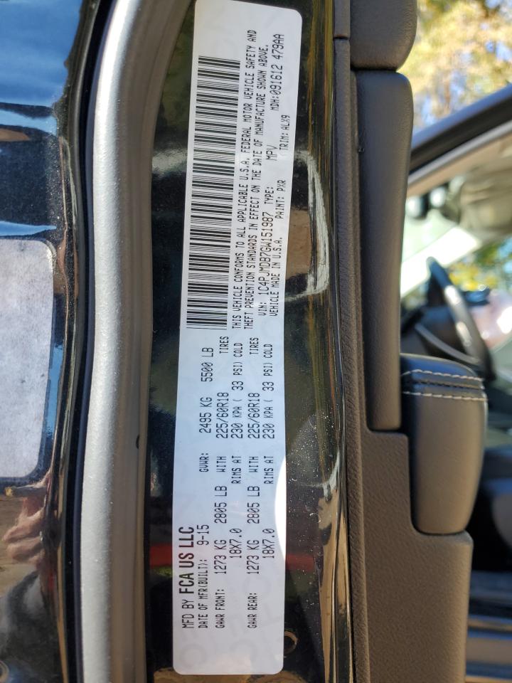 2016 Jeep Cherokee Limited VIN: 1C4PJMDB7GW151987 Lot: 91296405