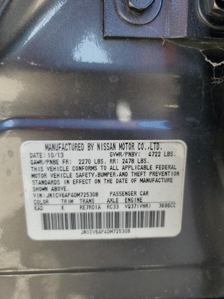 2013 Infiniti G37 Base VIN: JN1CV6AP4DM725308 Lot: 92182535