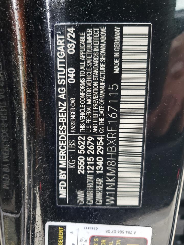 2024 Mercedes-Benz Glc 43 4Matic Amg VIN: W1NKM8HBXRF167115 Lot: 91922565