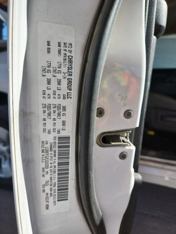 2014 Ram 1500 St VIN: 1C6RR7FG2ES322359 Lot: 90747925