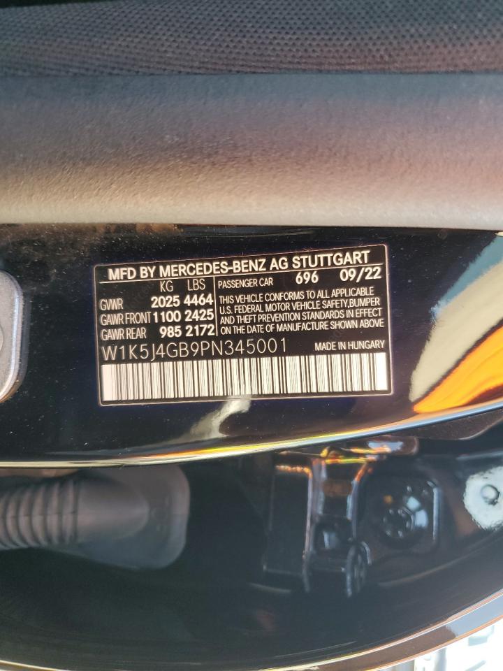 2023 Mercedes-Benz Cla 250 VIN: W1K5J4GB9PN345001 Lot: 91201745