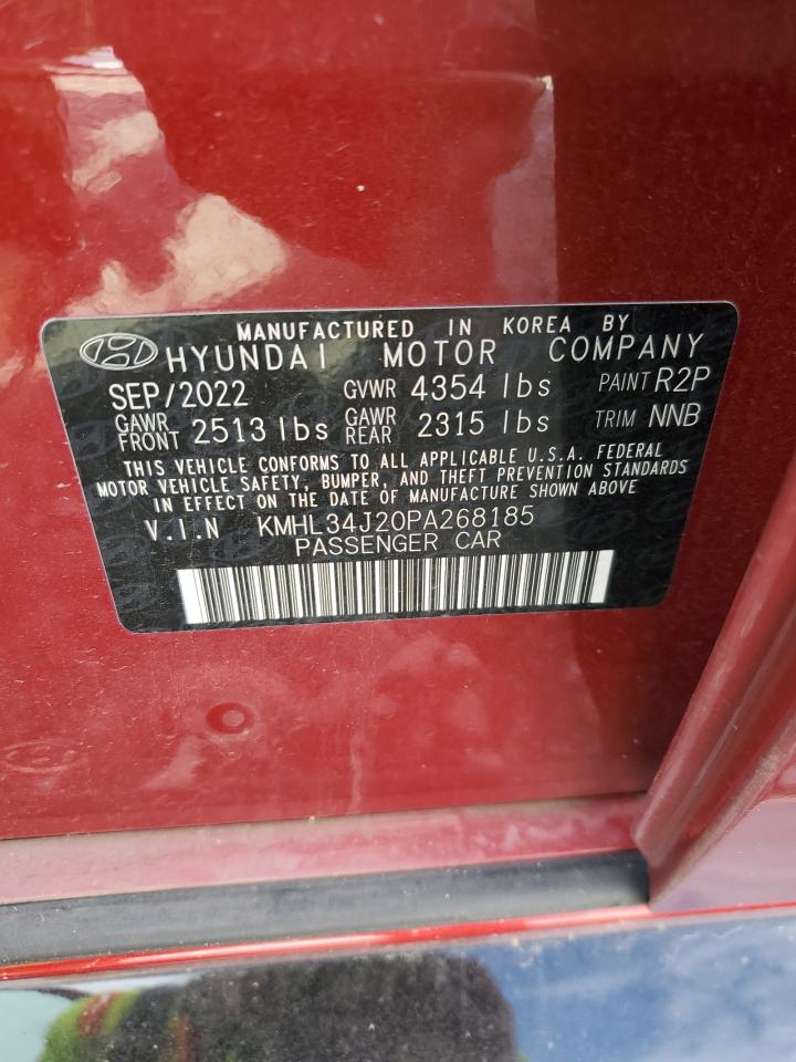 2023 Hyundai Sonata Limited VIN: KMHL34J20PA268185 Lot: 91916165