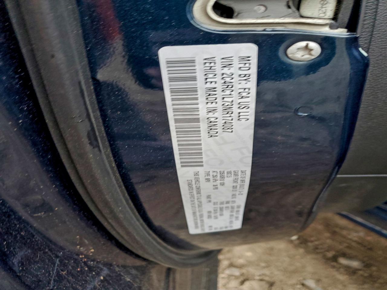 2022 Chrysler Pacifica Hybrid Touring L VIN: 2C4RC1L73NR174087 Lot: 93533755