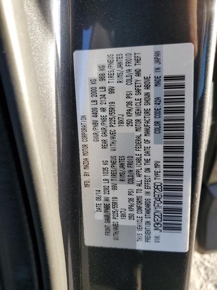 2015 Mazda Cx-5 Gt VIN: JM3KE2DY1F0497260 Lot: 93034435