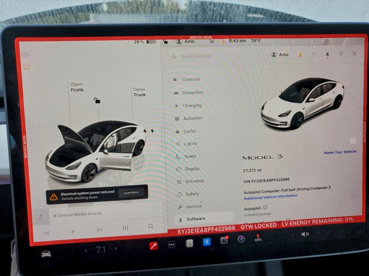 2023 Tesla Model 3 VIN: 5YJ3E1EA8PF422986 Lot: 93451105