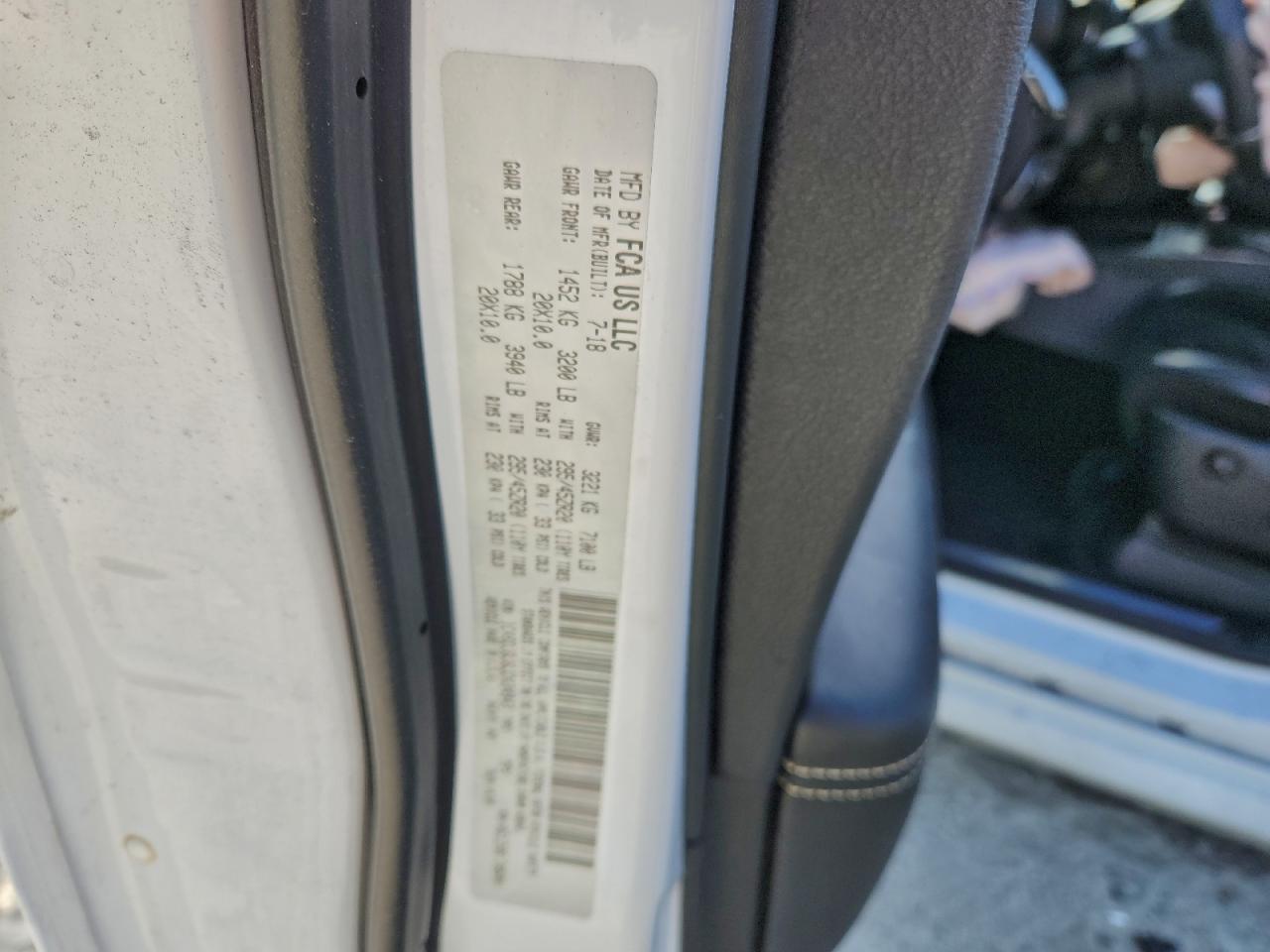 2018 Dodge Durango Srt VIN: 1C4SDJGJ6JC434943 Lot: 93614085