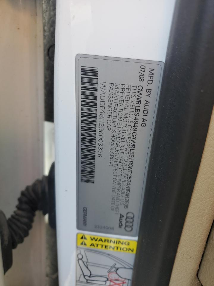 2009 Audi A4 2.0T Cabriolet Quattro VIN: WAUDF48H39K003376 Lot: 90984485