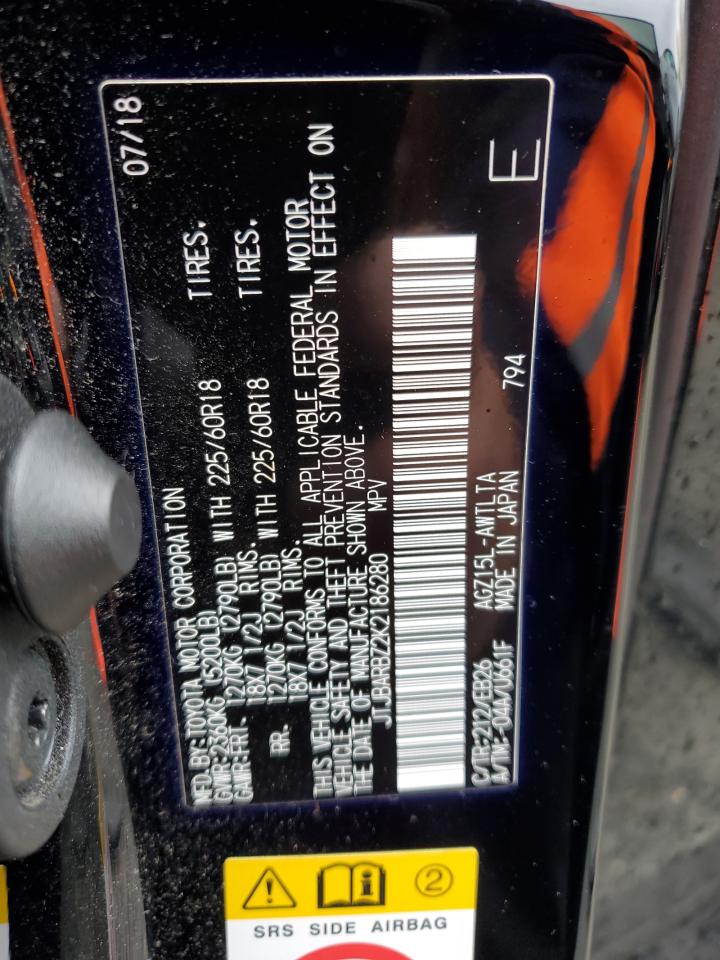 2019 Lexus Nx 300 Base VIN: JTJBARBZ2K2186280 Lot: 91725635