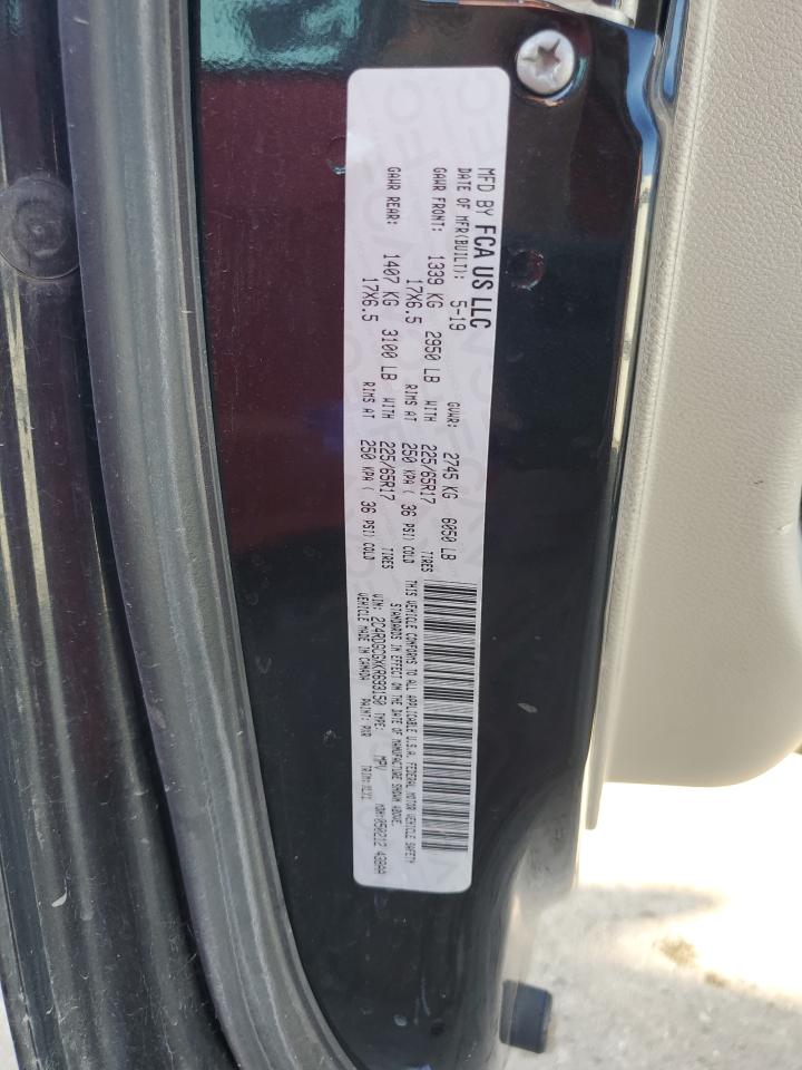 2019 Dodge Grand Caravan Sxt VIN: 2C4RDGCGXKR693150 Lot: 92261605