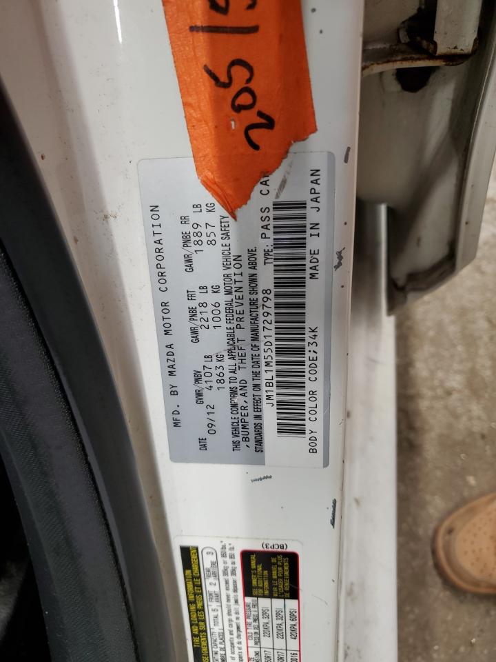 2013 Mazda 3 S VIN: JM1BL1M55D1729798 Lot: 92999065