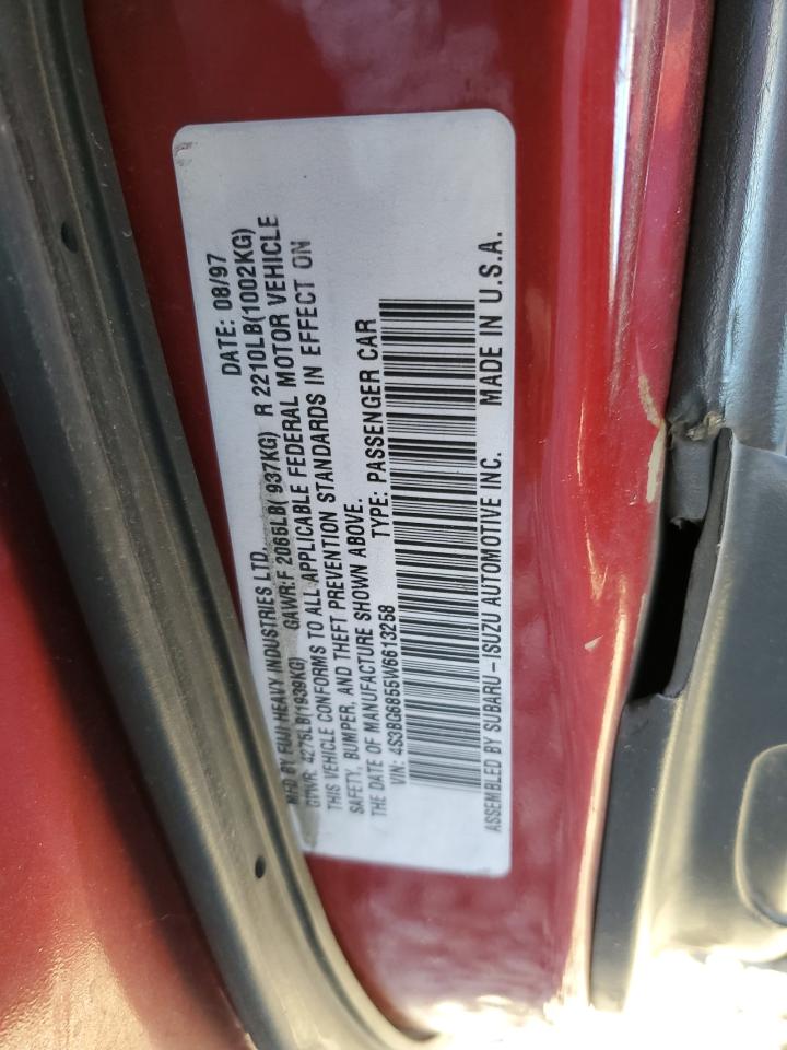 1998 Subaru Legacy 30Th Anniversary Outback VIN: 4S3BG6855W6613258 Lot: 93149755