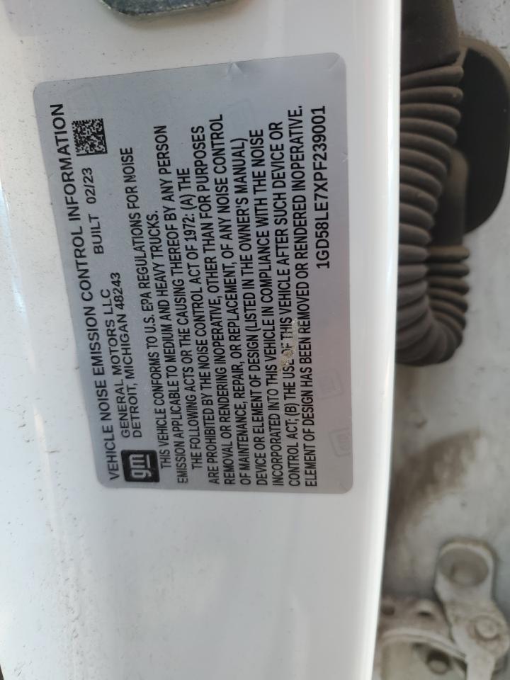 2023 GMC Sierra C2500 Heavy Duty VIN: 1GD58LE7XPF239001 Lot: 91918765