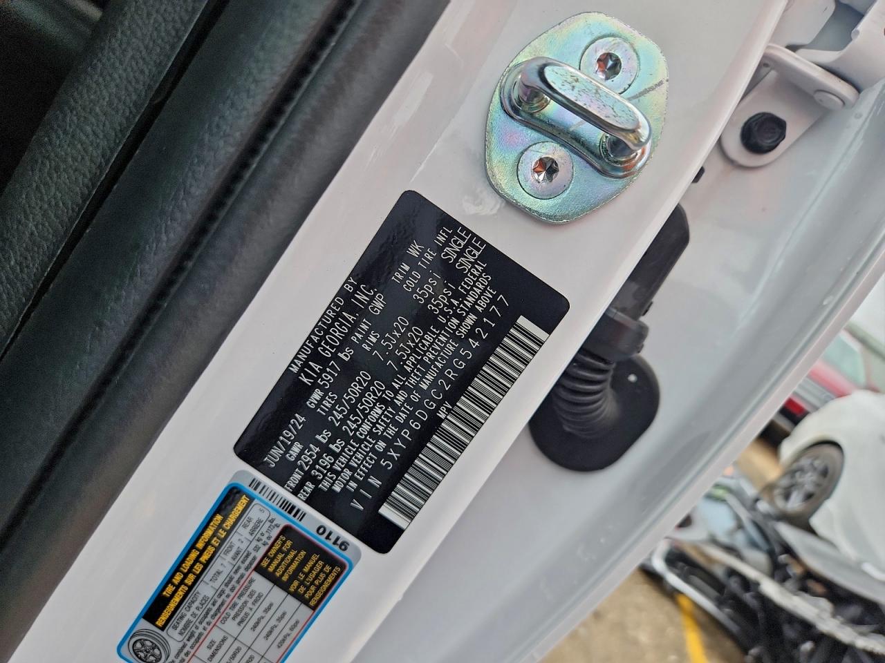 2024 Kia Telluride S VIN: 5XYP6DGC2RG542177 Lot: 93783555