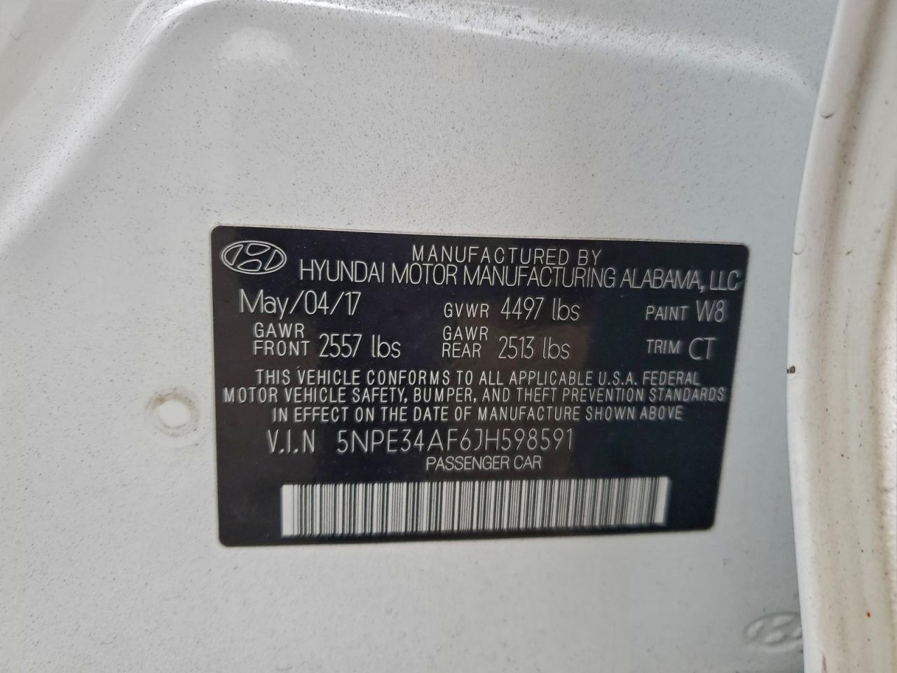 2018 Hyundai Sonata Sport VIN: 5NPE34AF6JH598591 Lot: 93310715