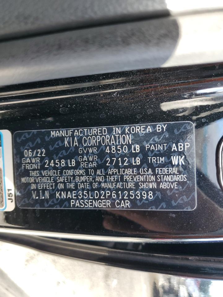 2023 Kia Stinger Gt Line VIN: KNAE35LD2P6125398 Lot: 92715595