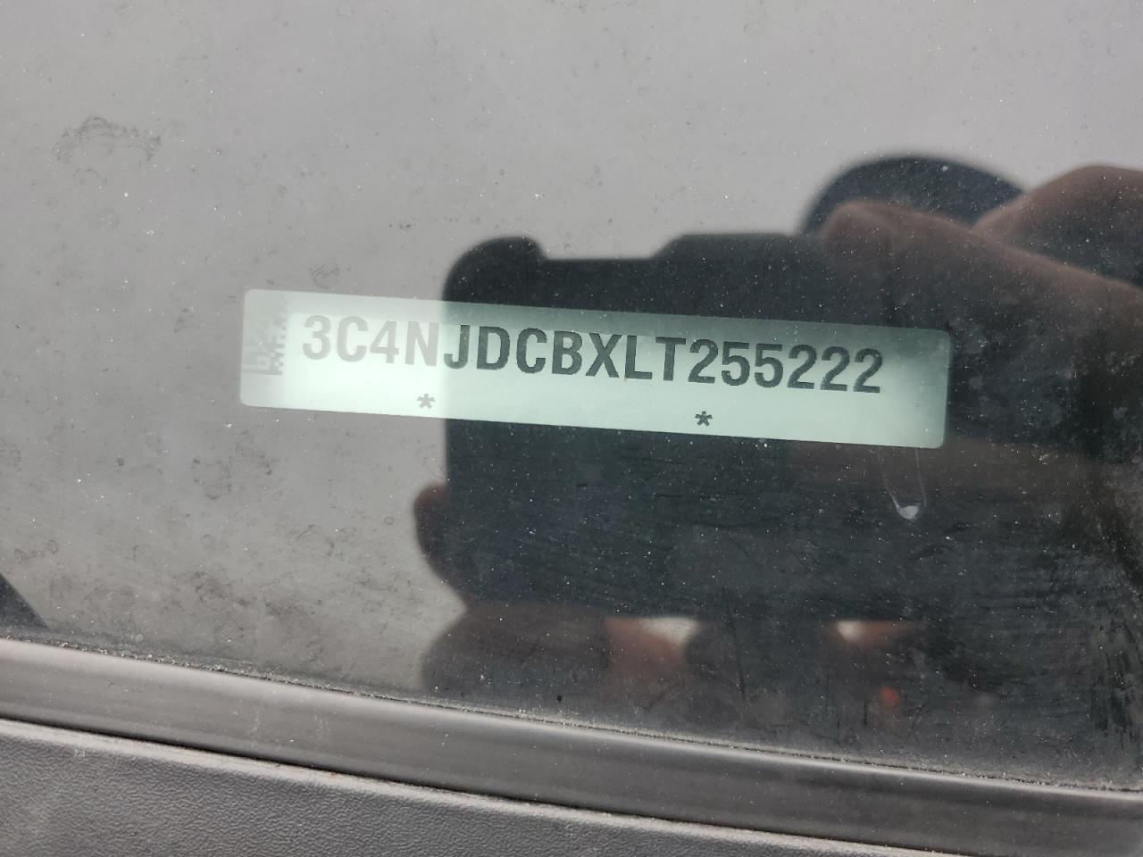 2020 Jeep Compass Limited VIN: 3C4NJDCBXLT255222 Lot: 92046285