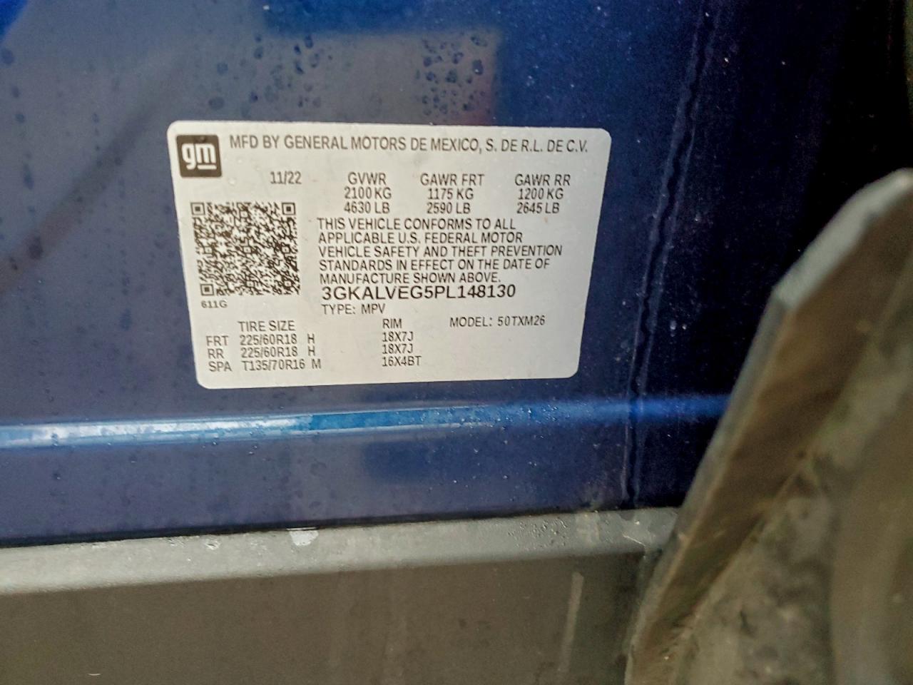 2023 GMC Terrain Slt VIN: 3GKALVEG5PL148130 Lot: 94056245