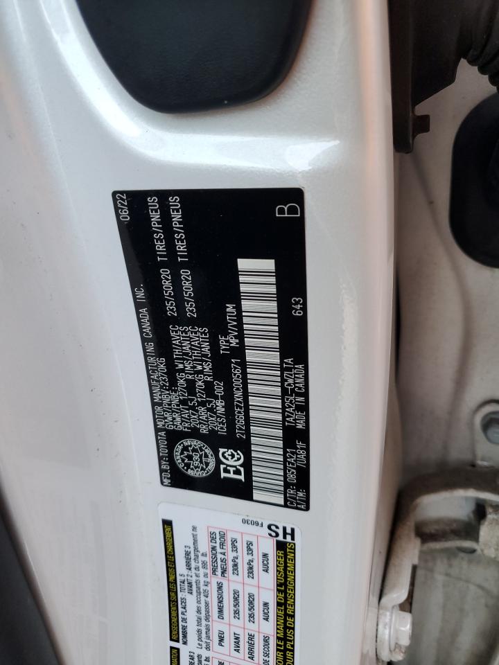 2022 Lexus Nx 350 VIN: 2T2GGCEZXNC005671 Lot: 91147425