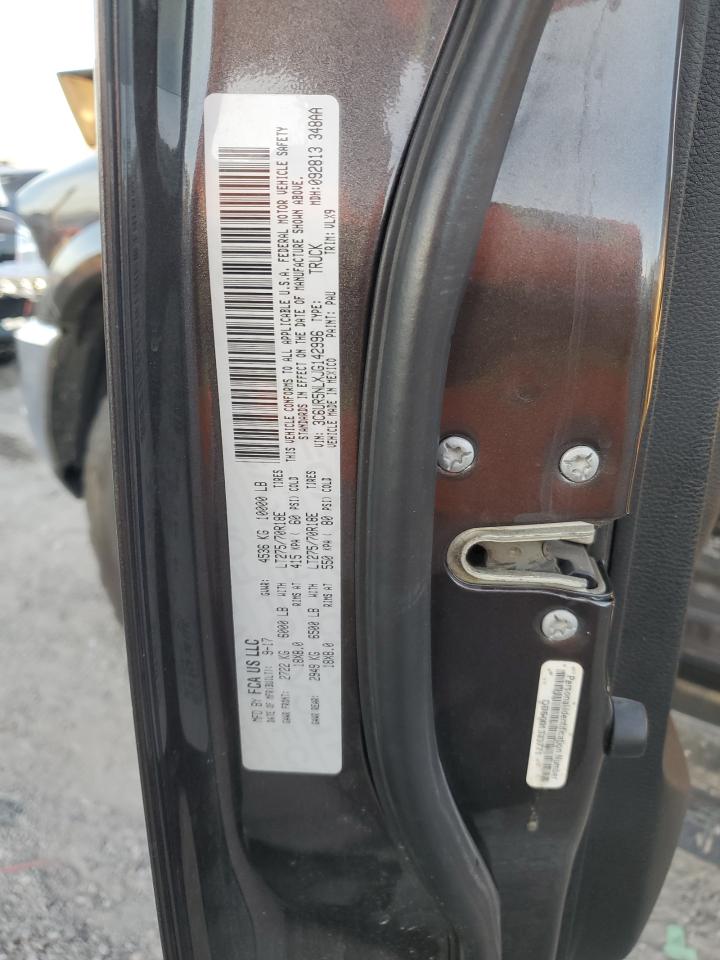 2018 Ram 2500 Laramie VIN: 3C6UR5NLXJG142996 Lot: 91710535