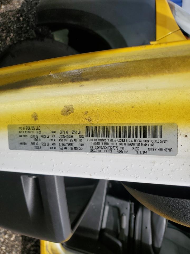 2020 Ram Promaster 1500 Delivery Van VIN: 3C6TRVAGXLE127370 Lot: 90731355