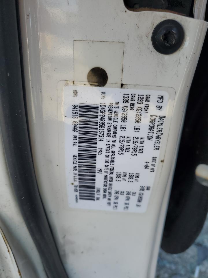 2005 Dodge Grand Caravan Se VIN: 1D4GP24R95B157314 Lot: 92856975